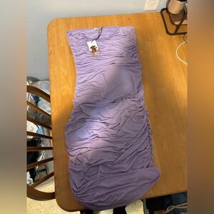 Sincerely Jules Purple Strapless Dress